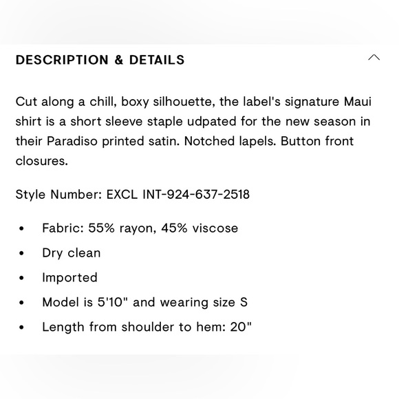 SOLD - Rails “Maui Paradiso” Silky Blouse Top - Size S - Picture 6 of 6